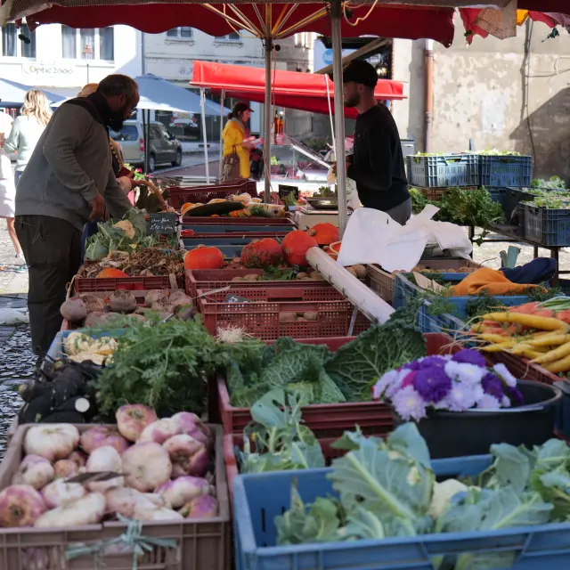 Ville d'Eu, marché du vendredi matin